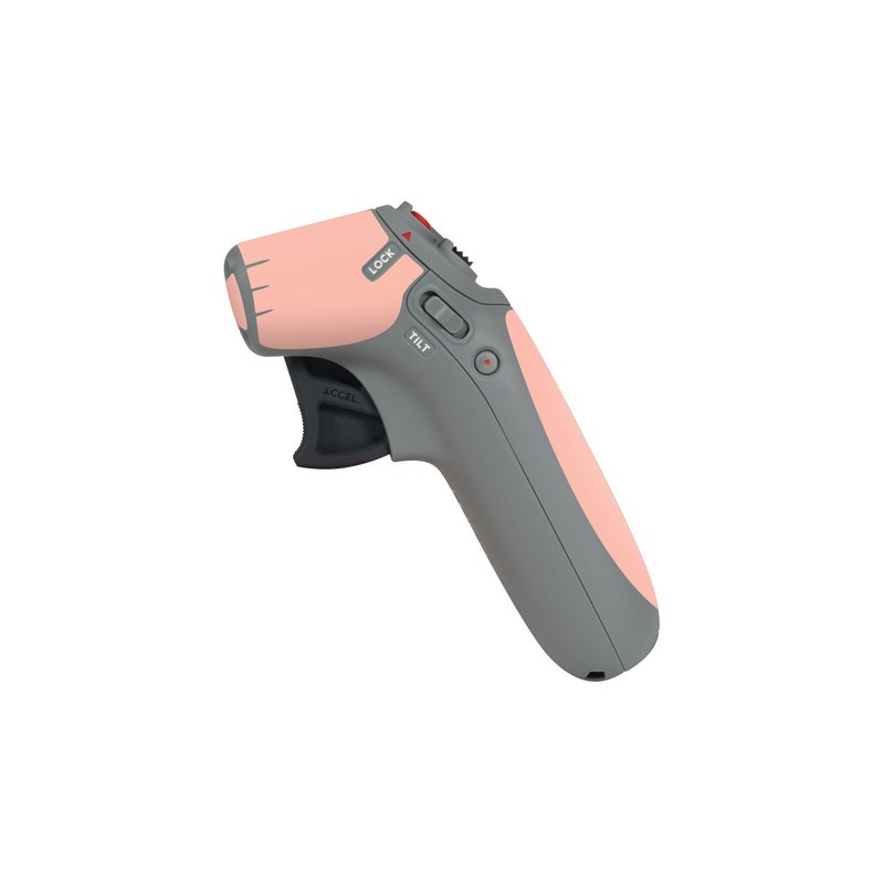 DJI Motion Controller Skin design of Orange, Pink, Peach, Brown, Red, Yellow, Material property, Font, Beige, with orange, yellow, white colors