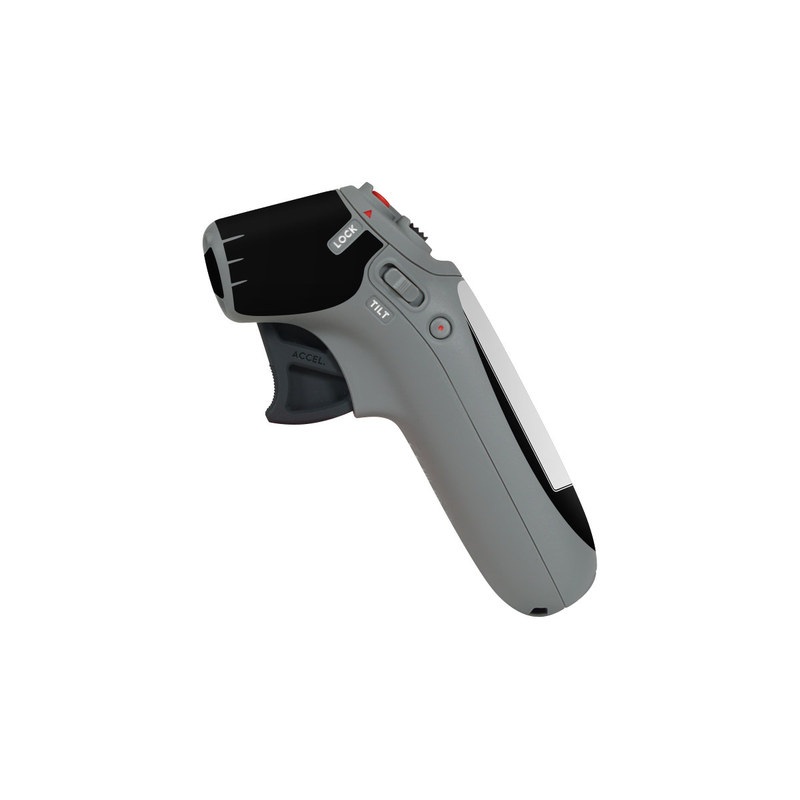 DJI Motion Controller Skin design of Font, Architecture, Rectangle, with black, gray colors