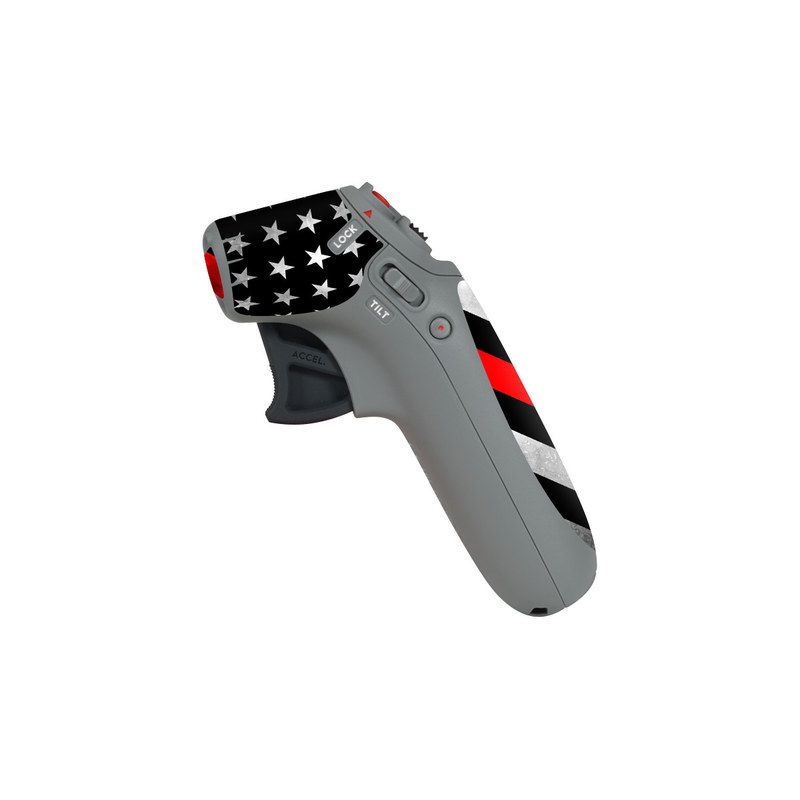 DJI Motion Controller Skin design of Flag of the united states, Flag, Line, Black-and-white, Pattern, Flag Day (USA), Veterans day, Independence day, Memorial day with black, white, gray, red colors