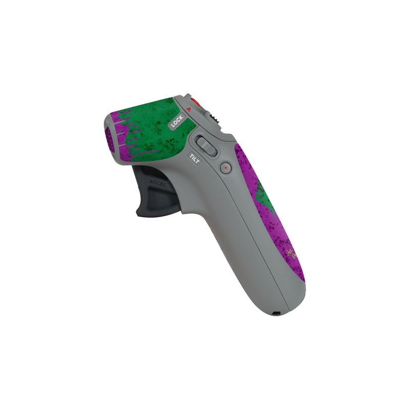 DJI Motion Controller Skin design, with green, purple, black colors