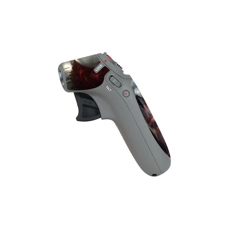 DJI Motion Controller Skin design of Illustration, Fictional character, Fiction, Supervillain, Demon, Art, Zombie, Ghost, Supernatural creature, Flesh, with black, gray, green, red colors