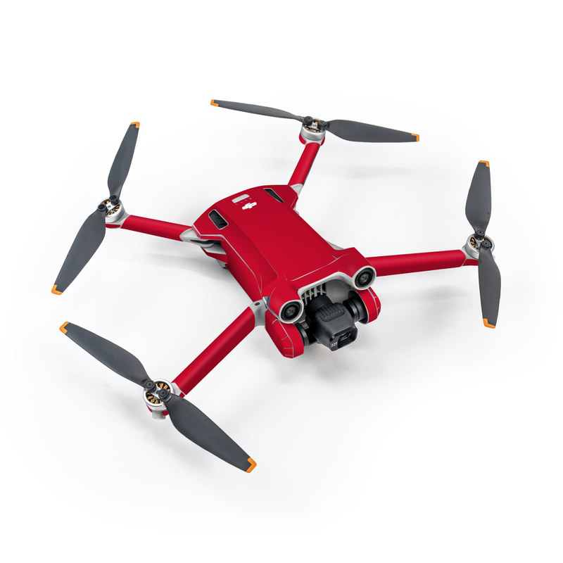 DJI Mini 3 Pro Skin design of Red, Pink, Maroon, Purple, Orange, Violet, Magenta, Material property, Font, Peach with red colors