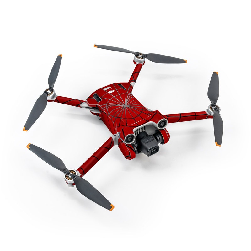 DJI Mini 3 Pro Skin design of Red, Symmetry, Circle, Pattern, Line with red, black, gray colors