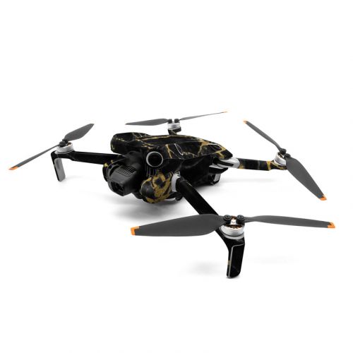 Black Gold Marble DJI Mini 4 Pro Skin