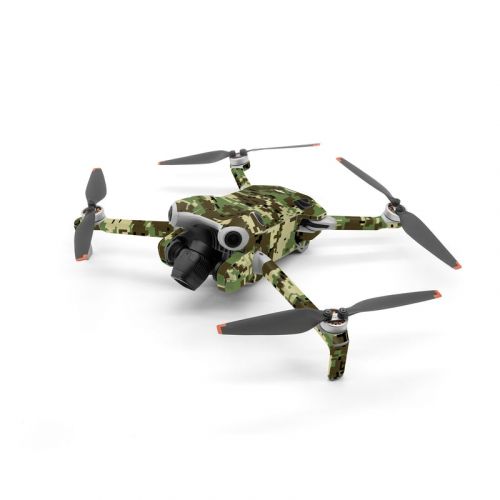 Digital Woodland Camo DJI Mini 4 Pro Skin