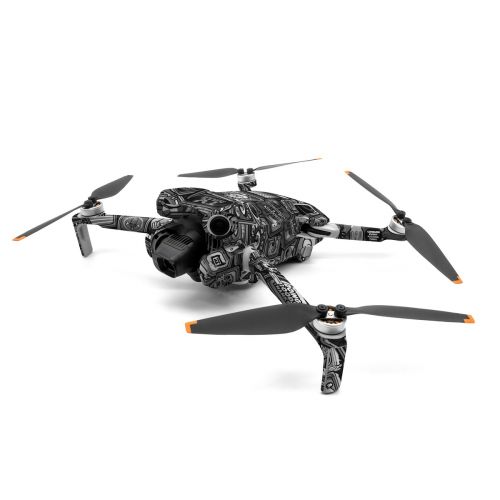 Distraction Tactic B&W DJI Mini 4 Pro Skin