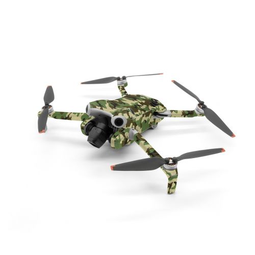 Woodland Camo DJI Mini 4 Pro Skin