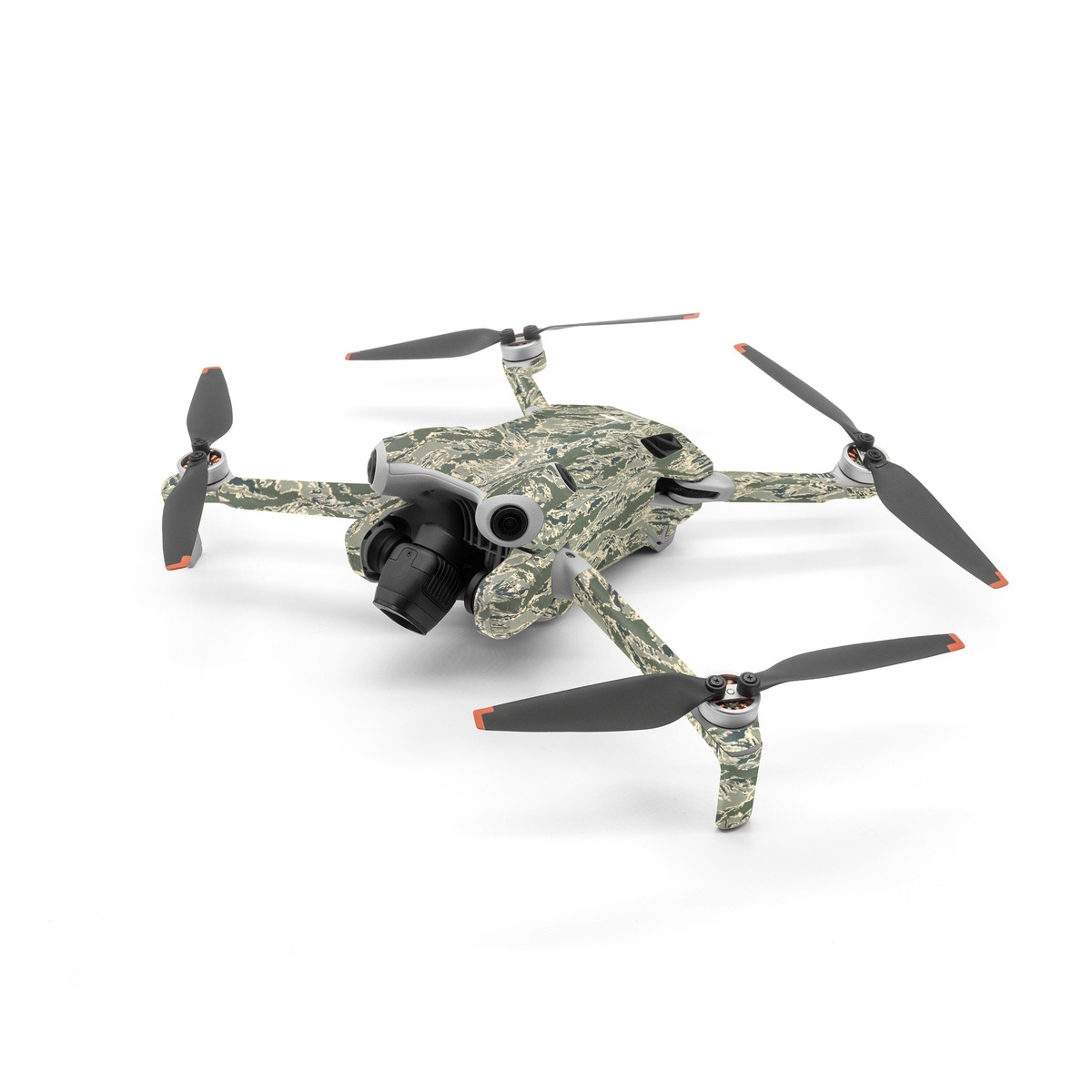 DJI Mini 4 Pro Skin design of Pattern, Grass, Plant, with gray, green colors