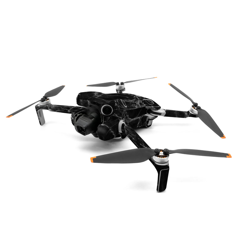 DJI Mini 4 Pro Skin design of Black, White, Nature, Black-and-white, Monochrome photography, Branch, Atmosphere, Atmospheric phenomenon, Tree, Sky, with black, white colors
