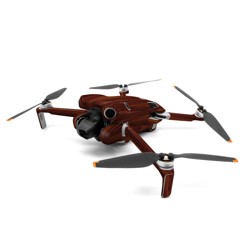 DJI Mini 4 Pro Skin design of Wood, Red, Brown, Hardwood, Wood flooring, Wood stain, Caramel color, Laminate flooring, Flooring, Varnish, with black, red colors