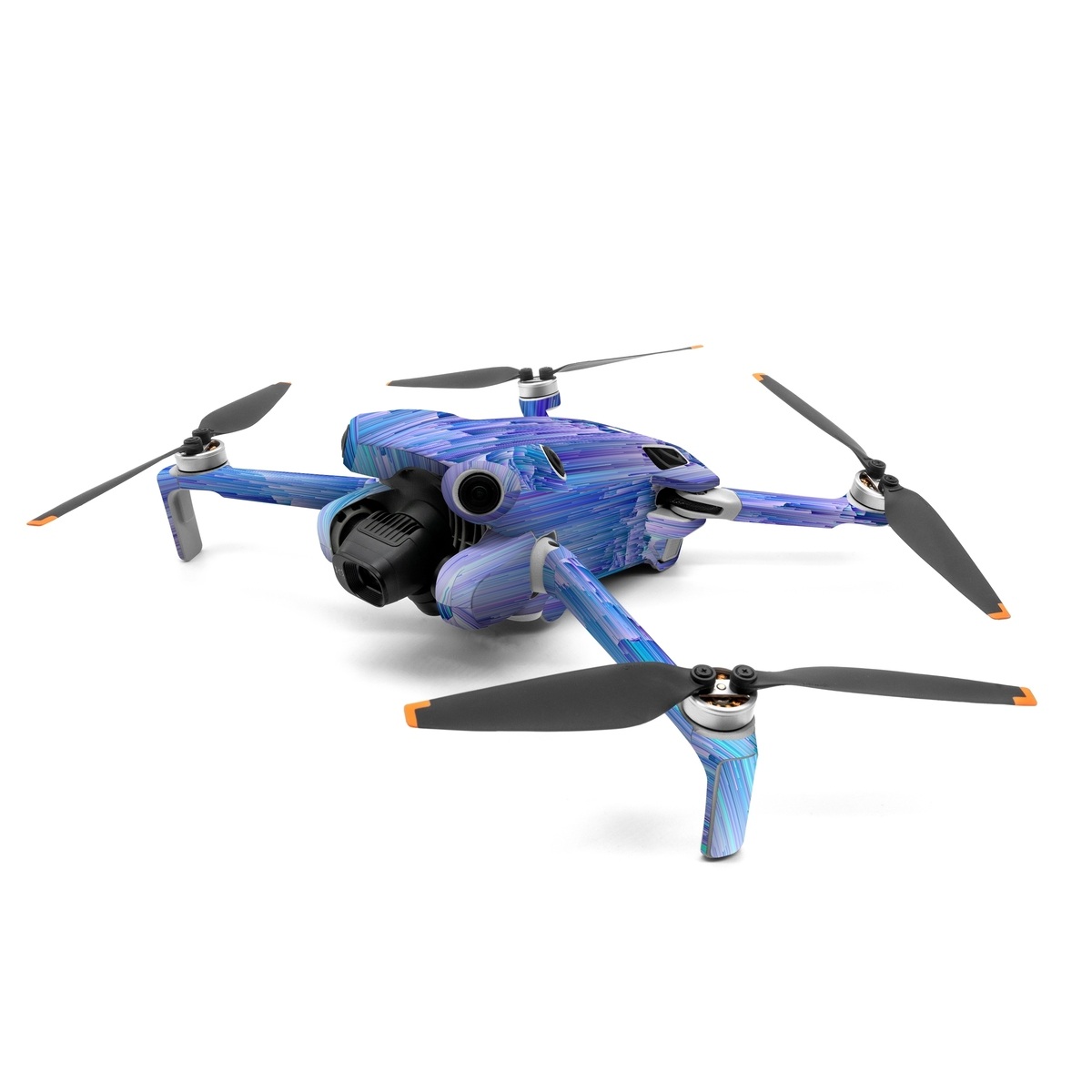 DJI Mini 4 Pro Skin design of Blue, Purple, Lavender, Ice, with blue, purple colors