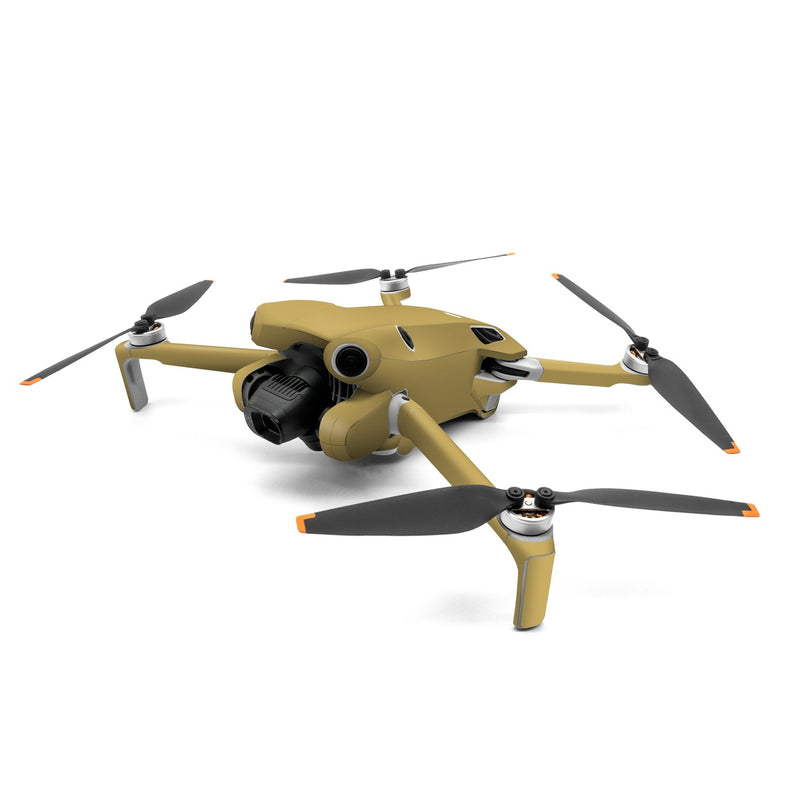 DJI Mini 4 Pro Skin design of Brown, Amber, Beige, Pattern, Peach, Font, Tints and shades, Event, Rectangle, Circle, with yellow colors