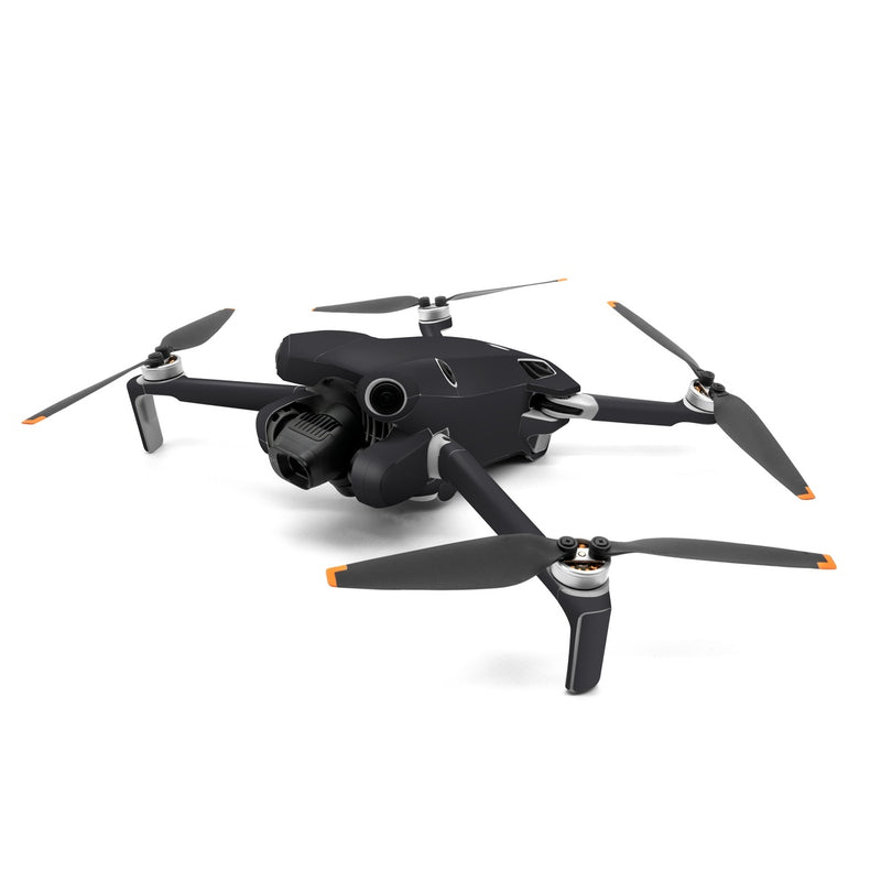 DJI Mini 4 Pro Skin design of Electric blue, Pattern, Circle, Midnight, Darkness, Font, Wood, Magenta, Monochrome photography, with gray colors