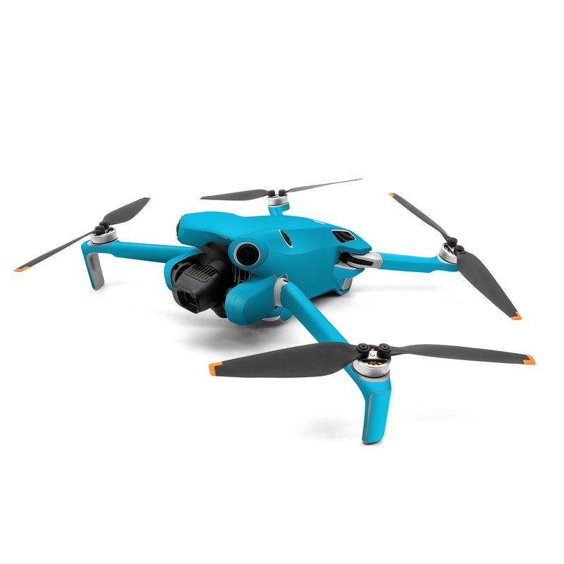 DJI Mini 4 Pro Skin design of Blue, White, with blue colors
