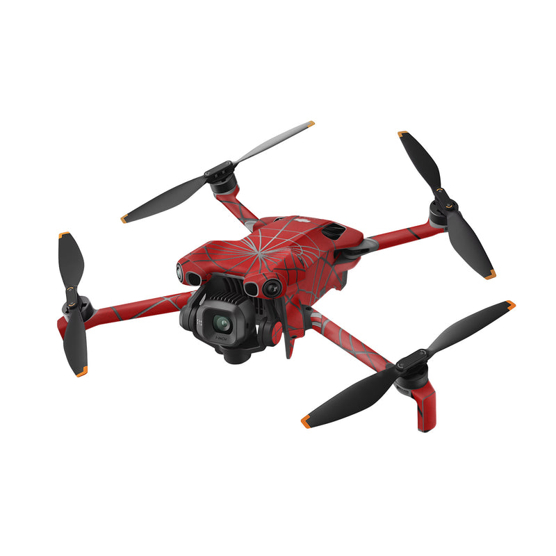 DJI Mini 5 Pro Skin design of Red, Symmetry, Circle, Pattern, Line, with red, black, gray colors