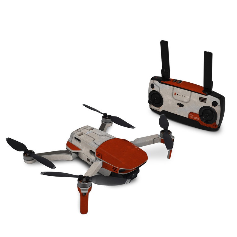 DJI Mavic Mini Skin design, with red, gray colors