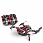 Red Plaid DJI Mini 2 Skin
