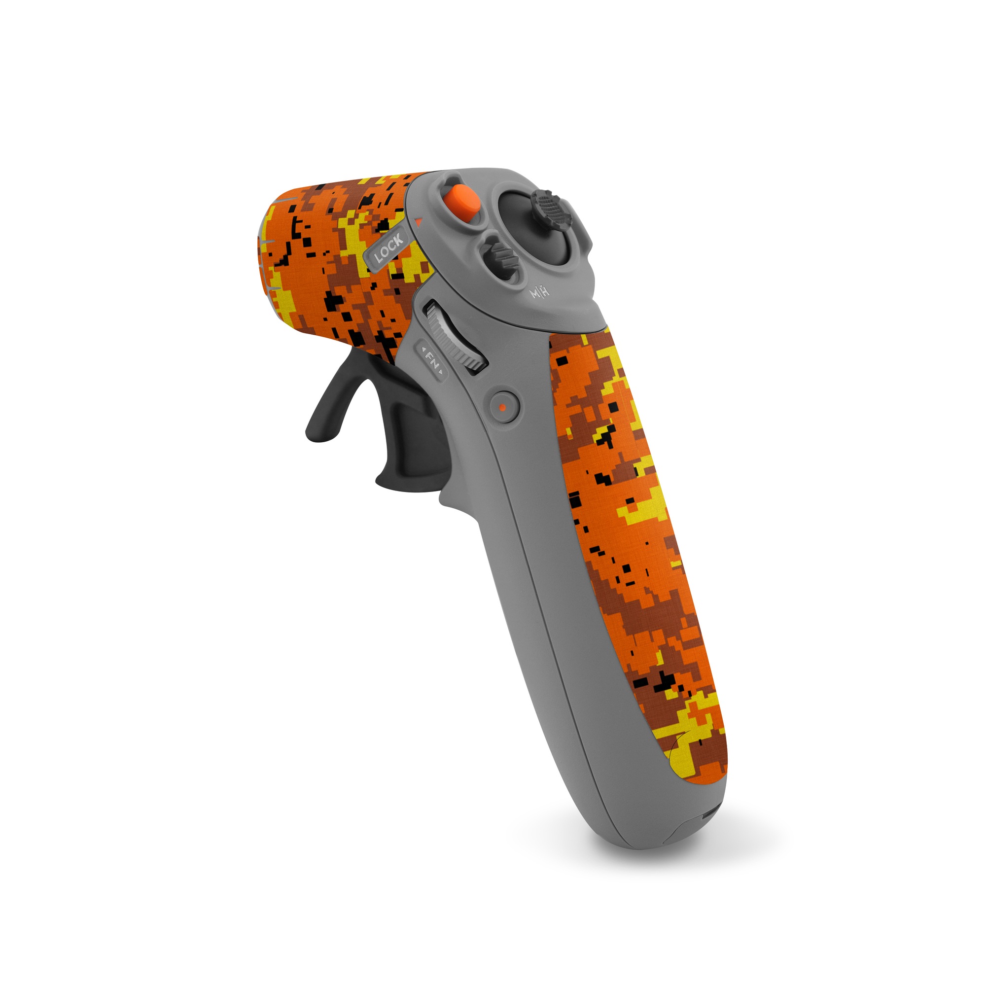 DJI RC Motion 2 Skin design of Orange, Yellow, Leaf, Tree, Pattern, Autumn, Plant, Deciduous, with red, green, black colors