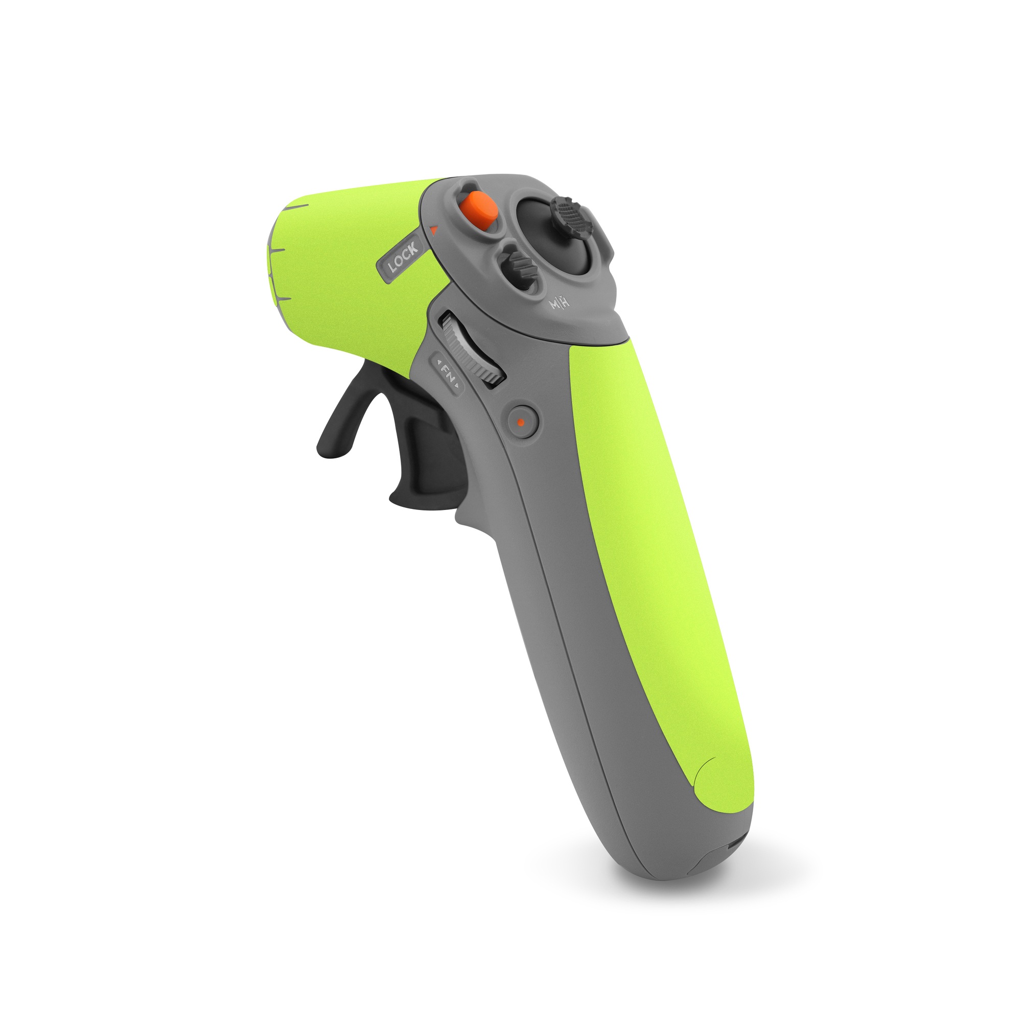 DJI RC Motion 2 Skin design of Green, Yellow, Text, Leaf, Font, Grass, with green colors