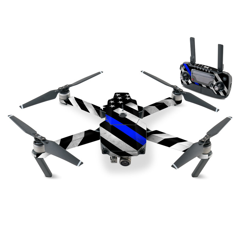 DJI Mavic Pro Skin design of Flag of the united states, Flag, Cobalt blue, Pattern, Line, Black-and-white, Design, Monochrome, Electric blue, Parallel, with black, white, gray, blue colors