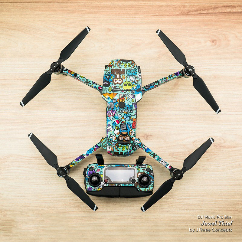 Sticker Skin Decal In My Pocket by JThree Concepts DJI Spark Wrap 