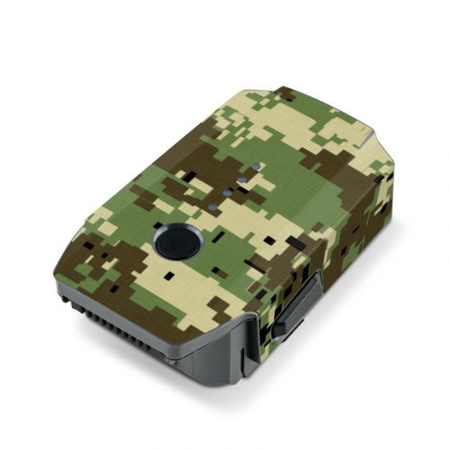 Digital Woodland Camo DJI Mavic Pro Battery Skin
