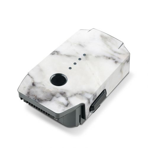 White Marble DJI Mavic Pro Battery Skin