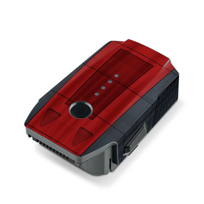 DJI Mavic Pro Battery Skin design, with black, red, gray colors