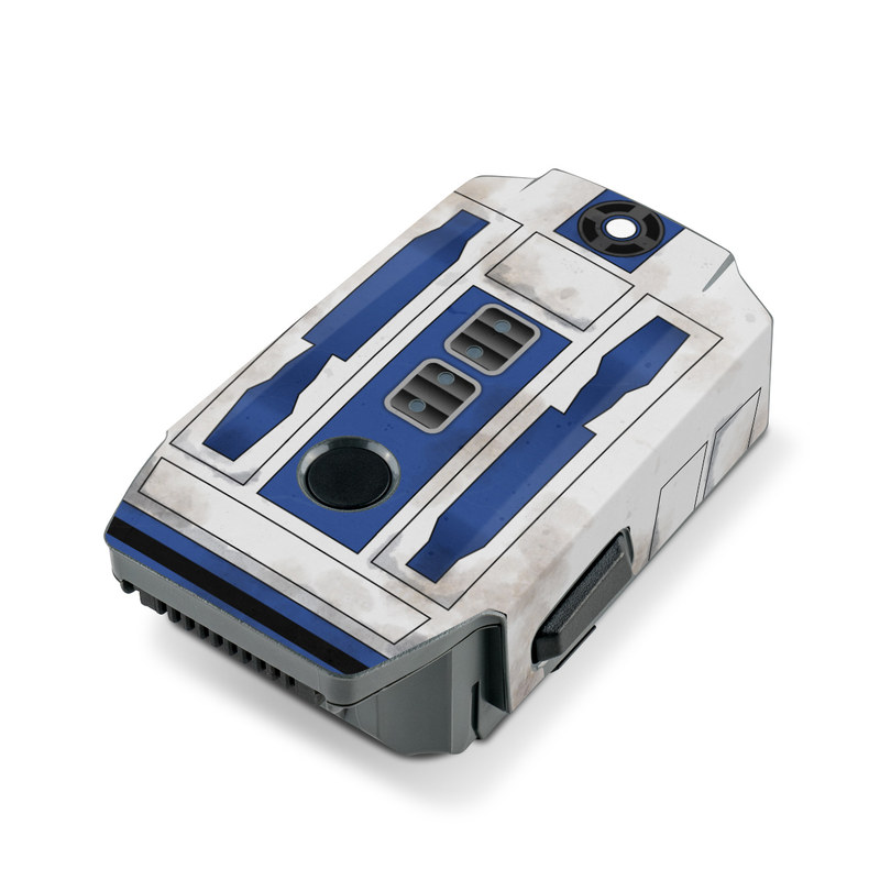 DJI Mavic Pro Battery Skin design, with blue, gray, green, red colors