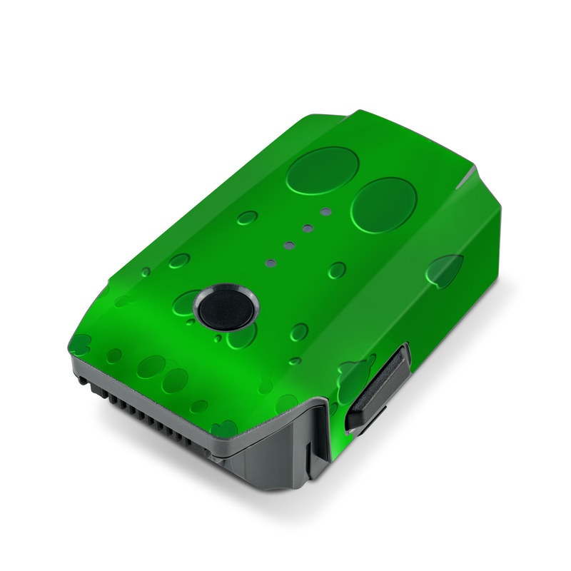 DJI Mavic Pro Battery Skin design of Green, Font, Animation, Logo, Graphics, Games, with green, white colors