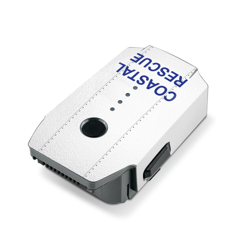 DJI Mavic Pro Battery Skin design of Coast guard, Naval architecture, with red, blue, white, black, gray colors