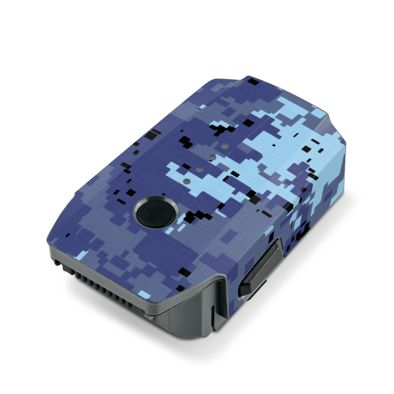 DJI Mavic Pro Battery Skin design of Blue, Purple, Pattern, Lavender, Violet, Design, with blue, gray, black colors