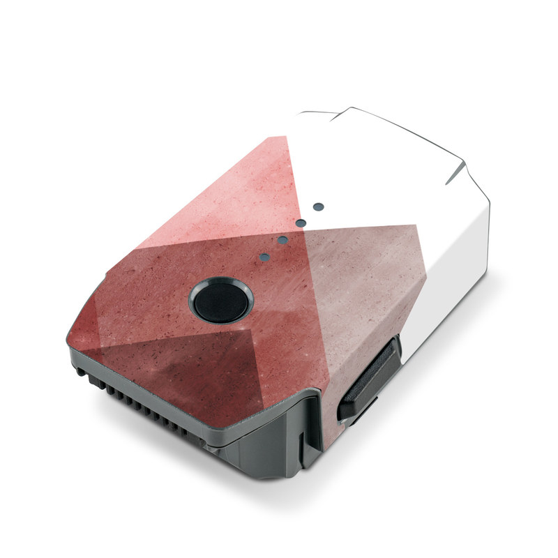 DJI Mavic Pro Battery Skin design of Blue, Red, Sky, Pink, Line, Architecture, Font, Graphic design, Colorfulness, Illustration, with red, pink, blue colors