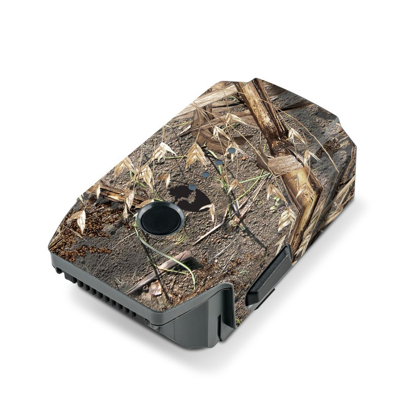 DJI Mavic Pro Battery Skin design of Soil, Plant, with black, gray, green, red colors