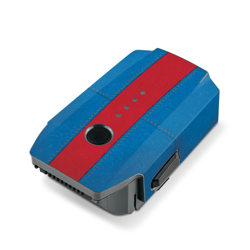 DJI Mavic Pro Battery Skin design of Superhero, Shield, Fictional character, Hero, Clip art, Captain America, Avengers, with white, blue, red colors