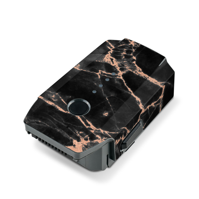 DJI Mavic Pro Battery Skin design of Branch, Black, Twig, Tree, Brown, Sky, Atmosphere, Plant, Winter, Night, with black, pink colors