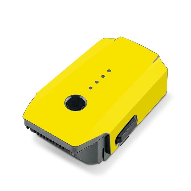 DJI Mavic Pro Battery Skin design of Green, Yellow, Orange, Text, Font, with yellow colors