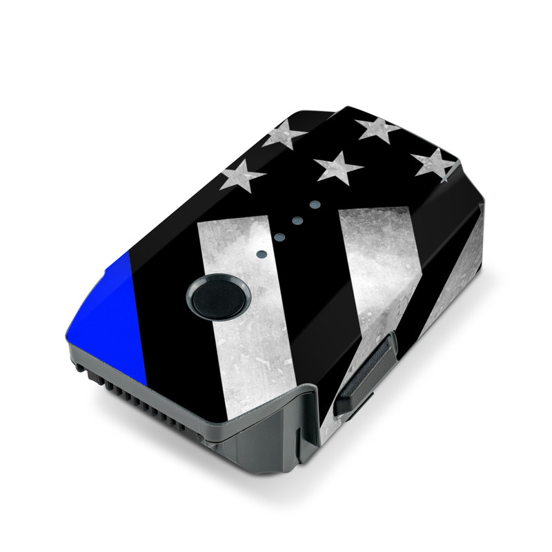 DJI Mavic Pro Battery Skin design of Flag of the united states, Flag, Cobalt blue, Pattern, Line, Black-and-white, Design, Monochrome, Electric blue, Parallel, with black, white, gray, blue colors