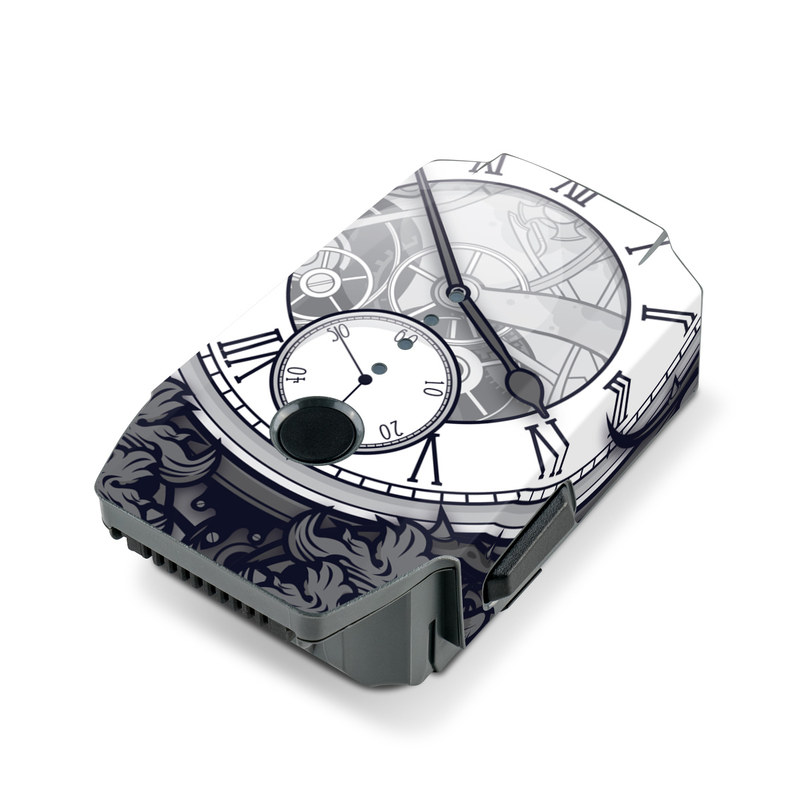 DJI Mavic Pro Battery Skin design of Blue, Pattern, Psychedelic art, Design, Circle, Art, Font, Graphic design, Visual arts, Illustration, with black, gray colors