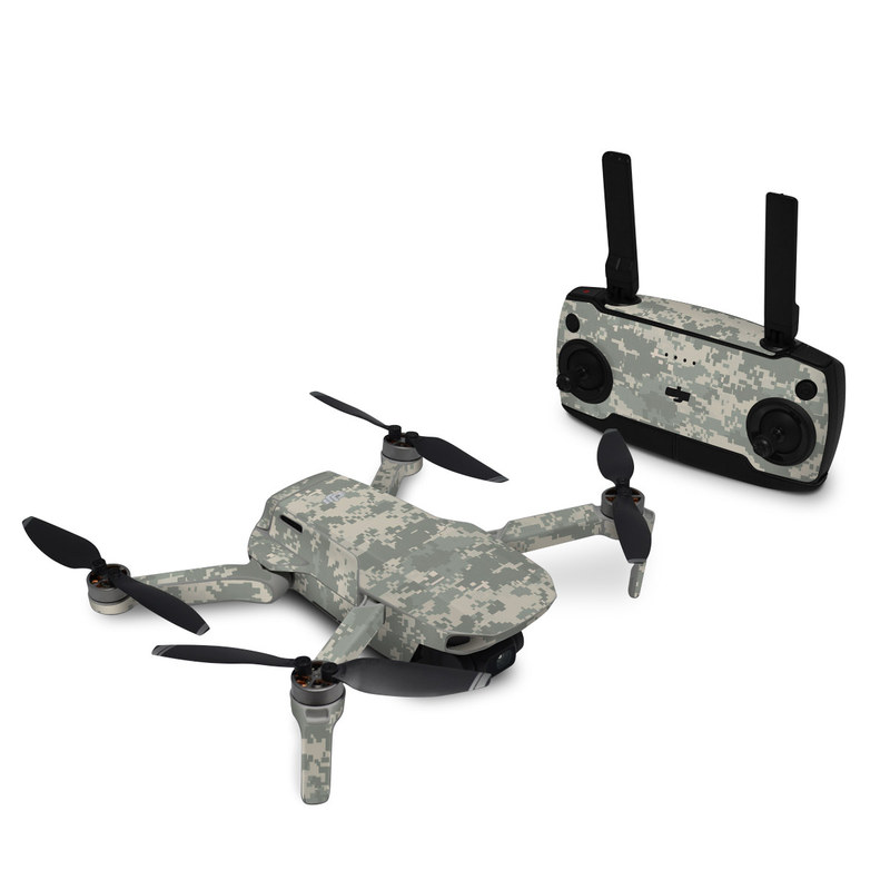 DJI Mini SE Skin design of Military camouflage, Green, Pattern, Uniform, Camouflage, Design, Wallpaper, with gray, green colors