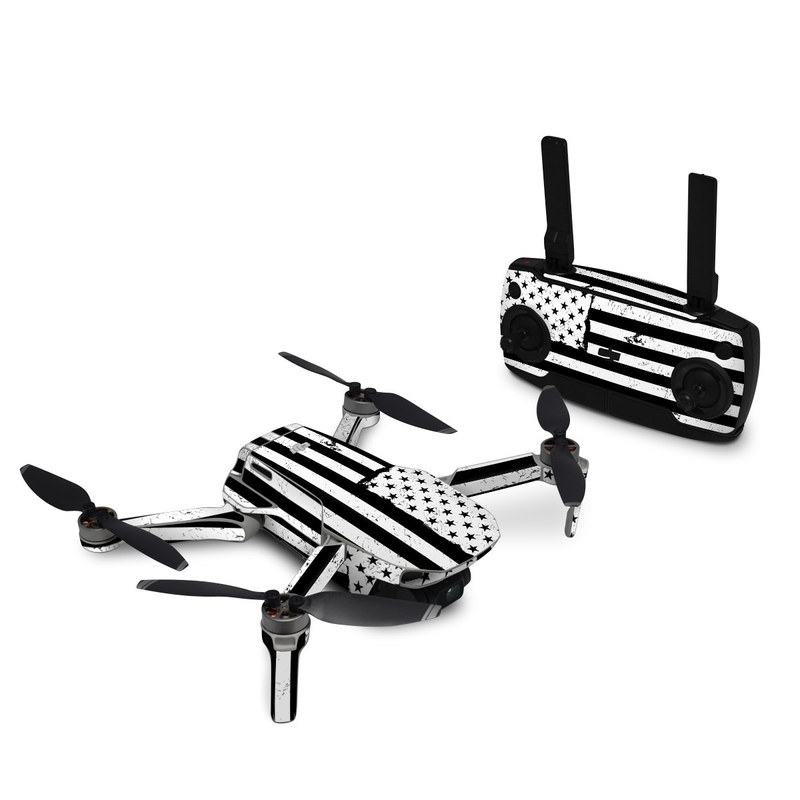 DJI Mini SE Skin design of Line, Black-and-white, Text, Monochrome, Pattern, Design, Monochrome photography, Font, Parallel, Style, with white, black colors
