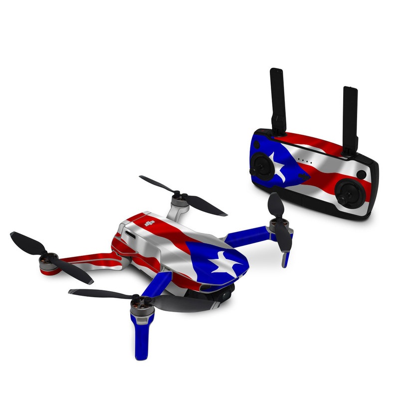 DJI Mini SE Skin design of Flag, Flag of the united states, Flag Day (USA), Veterans day, Independence day, with red, blue, white colors