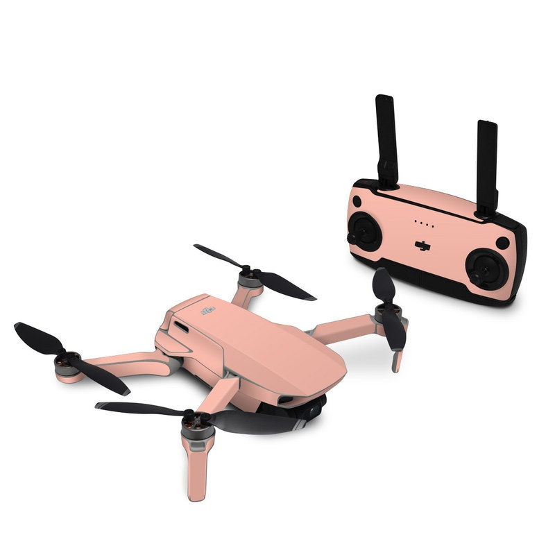 DJI Mini SE Skin design of Orange, Pink, Peach, Brown, Red, Yellow, Material property, Font, Beige, with orange, yellow, white colors