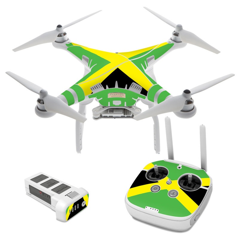 DJI Phantom 3 Skin design of Green, Flag, Yellow, Macro photography, Graphics, Graphic design, with black, green, yellow colors