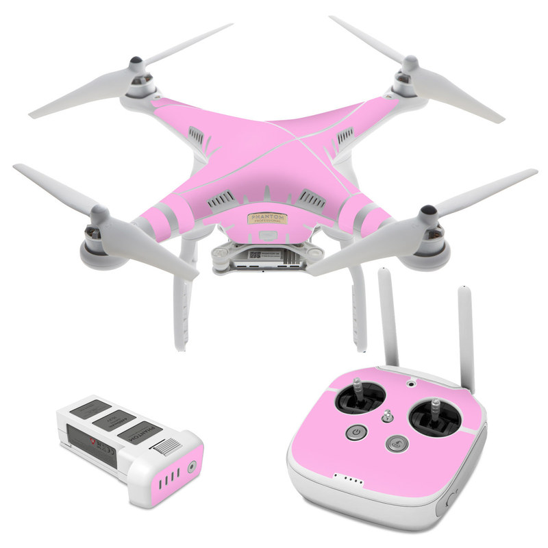 DJI Phantom 3 Skin design of Pink, Violet, Purple, Red, Magenta, Lilac, Sky, Material property, Peach, with pink colors