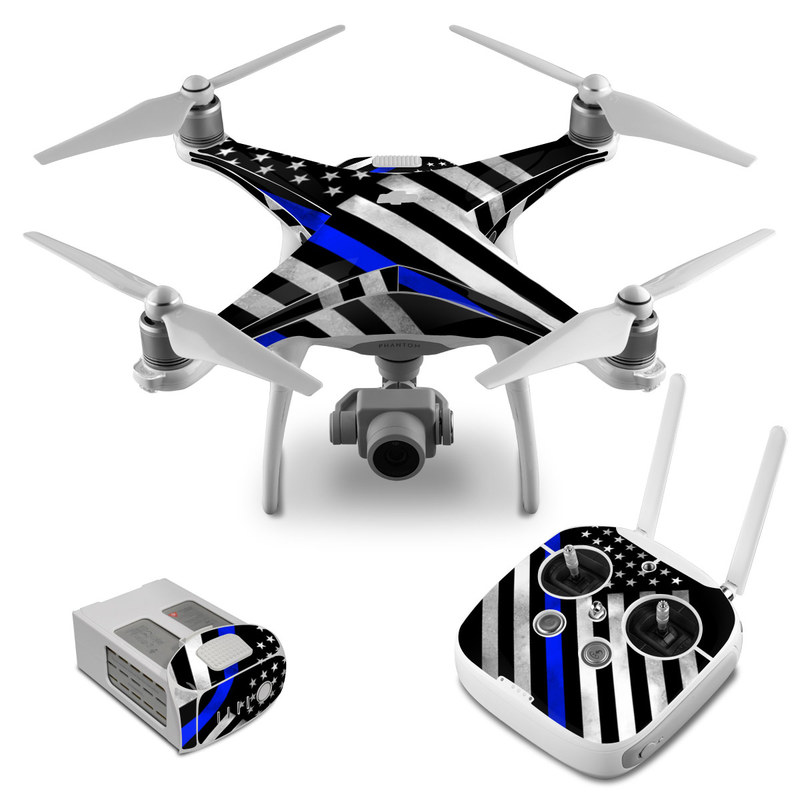 DJI Phantom 4 Skin design of Flag of the united states, Flag, Cobalt blue, Pattern, Line, Black-and-white, Design, Monochrome, Electric blue, Parallel with black, white, gray, blue colors