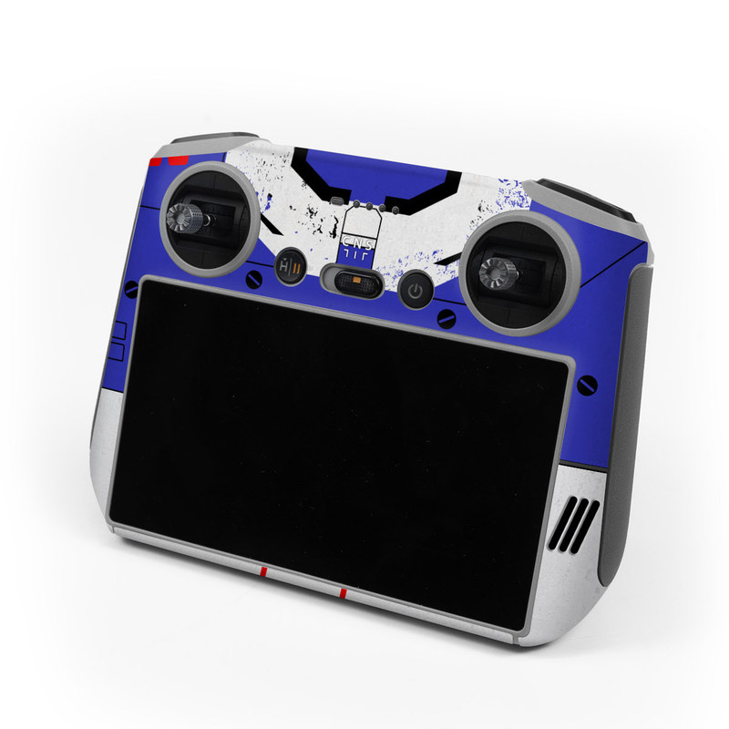 DJI RC Controller Skin design of Floppy disk, Technology, Electric blue, Fictional character, with white, blue, black, gray colors
