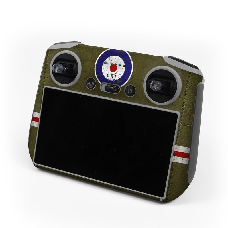 DJI RC Controller Skin design, with green, red, white, blue colors
