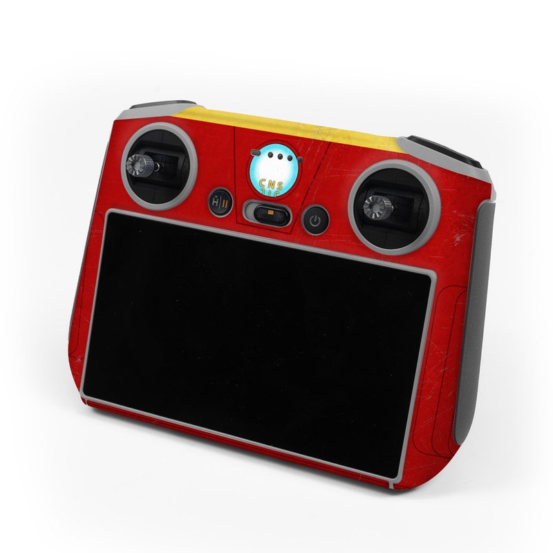 DJI RC Controller Skin design, with red, yellow, white colors