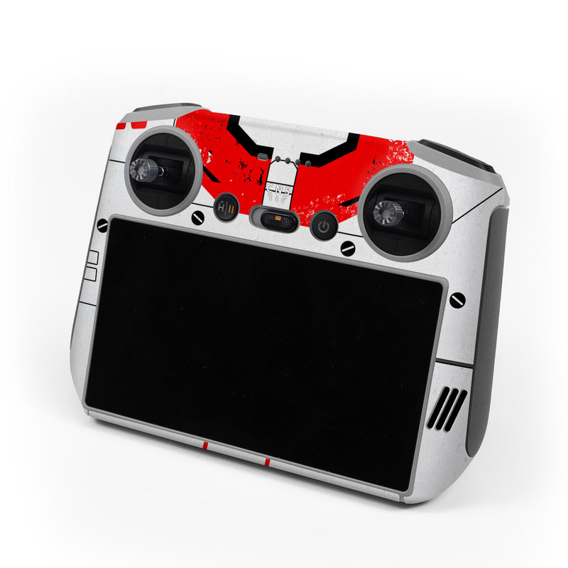 DJI RC Controller Skin design of Floppy disk, Technology, Electric red, Fictional character, with white, red, black, gray colors